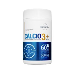 Cálcio 3+ MDK - 60 cápsulas - 500mg